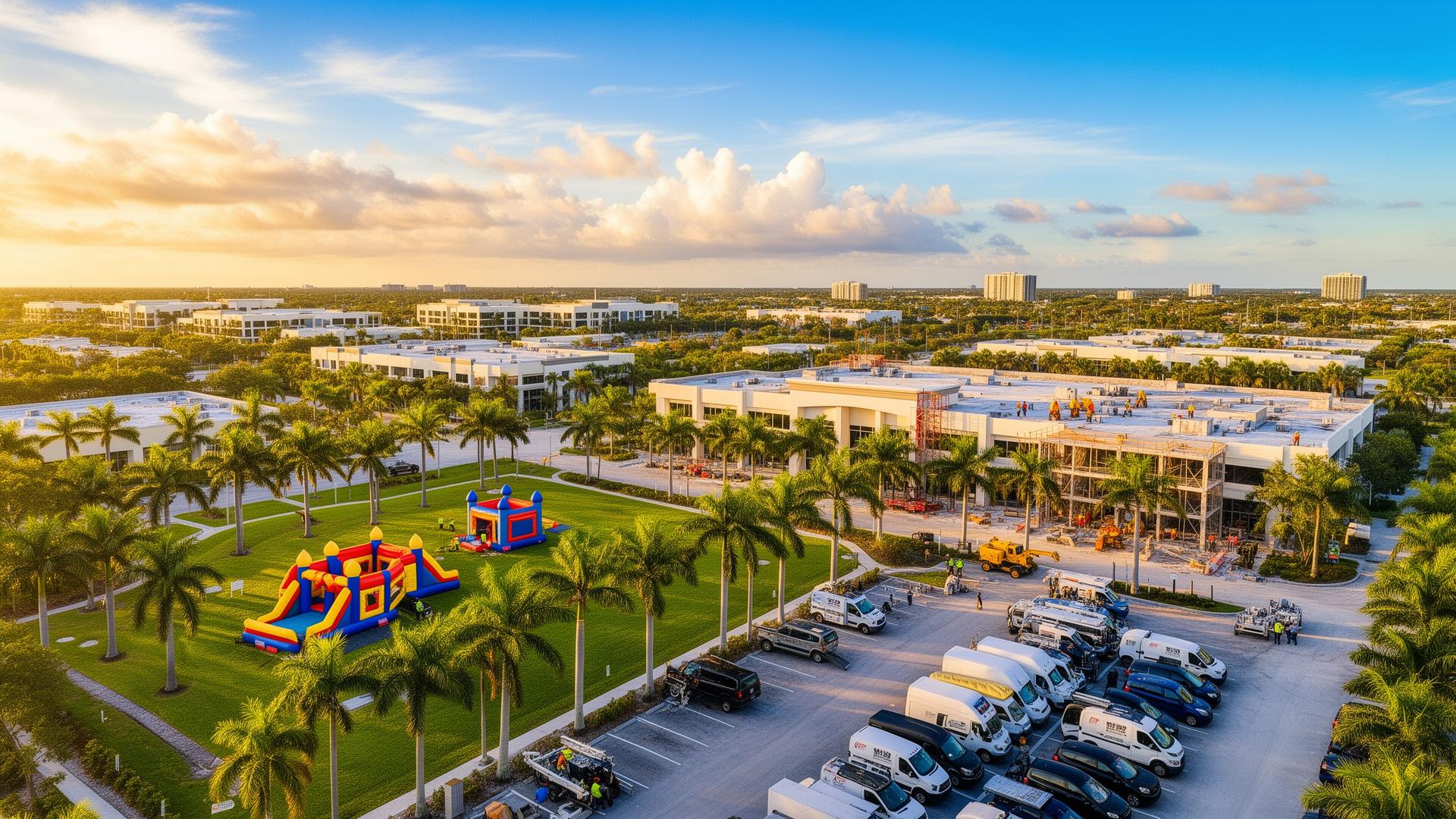 Florida businesses including inflatables and contractors in sunny DeLand setting
